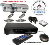 Kit Vídeo Monitoramento 2 Câmeras IR